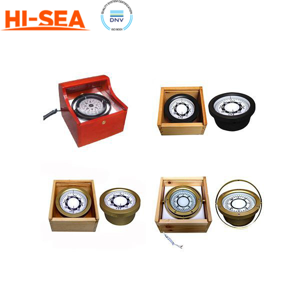 Marine Plastic Magnetic Compass with Wooden Box